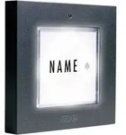M-e modern-electronics KTB-1A Klingelplatte mit Namensschild 1fach Anthrazit 12 V/1A