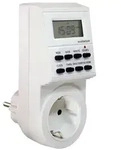 AS Schwabe 24032 Steckdosen-Zeitschaltuhr digital Wochenprogramm 3500W IP20