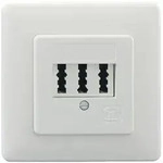 Rutenbeck TAE 3X6 NFN UP rw Telefondose Unterputz Wei&szlig;