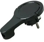 Kopp 172005030 Schutzkontakt-Flachstecker 230 V Schwarz IP20