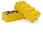 LEGO Aufbewahrungsstein 8 Noppen Gelb