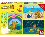 Die Maus: Gute Freunde. 3 x 24 Teile Puzzle