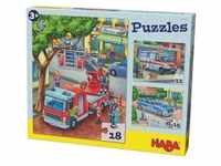 HABA 302759 - Puzzles Polizei, Feuerwehr & Co.