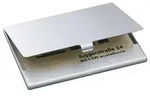 SIGEL Visitenkartenetui Aluminium, silber matt