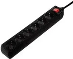 Hama 00047760 Steckdosenleiste mit Schalter 6fach Schwarz Schutzkontakt 1St.