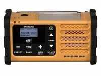 Sangean MMR-88 DAB+ gelb Notfall/Kurbel/Solar Radio