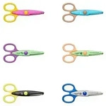 Fiskars KidzorsTM Kinder-Dekorscheren inkl. Tasche, 13 cm, Rechts- und...