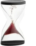 TFA Dostmann 18.6004.05 Sanduhr Acrylglas klar, Rot, Schwarz mechanisch