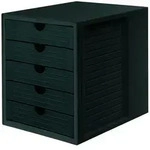 HAN Systembox 1450-13 Schubladenbox Schwarz DIN A4, DIN C4 Anzahl der Schubf&auml;cher: 5