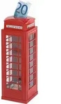Spardose im Telefonzellendesign