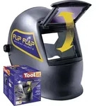 Toolit FLIP-FLAP 042513 Schwei&szlig;erschutzhelm EN 166, EN 168, EN 175 Schwarz