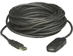 Manhattan USB-Kabel USB 2.0 USB-A Stecker, USB-A Buchse 20.00m Schwarz 150958