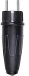 Schneider Electric 123551 Schutzkontaktstecker Vollgummi 250V Schwarz IP44