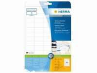 HERMA Adressetiketten Premium A4 weiß, permanent haftend, 25 Blatt