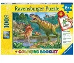 Puzzle Ravensburger Welt der Dinosaurier 100 Teile XXL Colouring Booklet