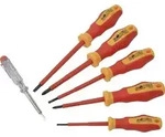 Br&uuml;der Mannesmann VDE Schraubendreher-Set 6teilig Schlitz, Kreuzschlitz Phillips