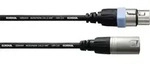Cordial CCM 1 FM XLR Verbindungskabel [1x XLR-Buchse - 1x XLR-Stecker] 1.00m Schwarz