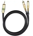 Oehlbach 2056 Cinch / Klinke Audio Anschlusskabel [2x Cinch-Stecker - 1x