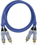 Cinch Audio Anschlusskabel [2x Cinch-Stecker - 2x Cinch-Stecker] 3.00 m Blau