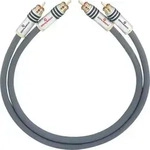 Cinch Audio Anschlusskabel [2x Cinch-Stecker - 2x Cinch-Stecker] 0.50 m Anthrazit