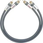 Cinch Audio Anschlusskabel [2x Cinch-Stecker - 2x Cinch-Stecker] 1.00 m Anthrazit