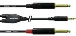 Cordial Audio Adapterkabel [1x Klinkenstecker 3.5 mm - 2x Klinkenstecker 6.35 mm]