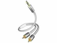 in-akustik Premium Audio Kabel 3,5 mm Klinke - Cinch 1,5 m