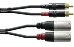 Cordial CFU 1,5 MC Audio Adapterkabel [2x XLR-Stecker - 2x Cinch-Stecker] 1.50m