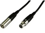 Monacor MCM-500/SW XLR Kabel [1x Mini-XLR-Stecker - 1x Mini-XLR-Buchse] 5m Schwarz