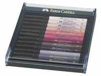 Faber-Castell Tuschestift PITT Artist Pen Brush 12er Set Hauttöne