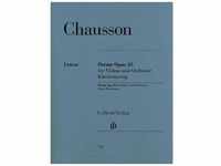 Chausson, Ernest - Poème op. 25 für Violine und Orchester - Ernest Chausson -