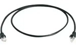 Teleg&auml;rtner 100007969 RJ45 Patchkabel CAT 6a S/FTP 0.50 m Schwarz Flammwidrig,