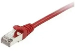 Equip 605524 RJ45 Patchkabel CAT 6 S/FTP 5.00m Rot vergoldete Steckkontakte 1St.