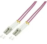 LogiLink FP4LC02 Glasfaser LWL Anschlusskabel 2.00m Violett 50/125 &mu; Multimode OM4