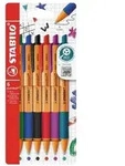 STABILO Druck-Kugelschreiber - pointball - 6er Pack - mit 6 verschiedenen Farben