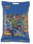 Hama&reg; B&uuml;gelperlen Midi - Transparent Glitter 3000 Perlen.