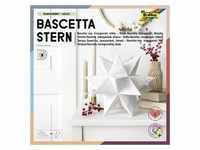 Folia Bascetta-Stern Set, TRANSPARENTPAPIER 115g/m2, 20x20cm, 32 Blatt, weiß