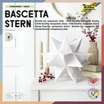 Folia Bascetta-Stern Set, TRANSPARENTPAPIER 115g/m2, 20x20cm, 32 Blatt, wei&szlig;