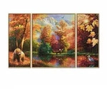 Malen nach Zahlen - Indian Summer (Triptychon)