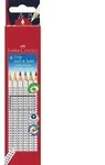Faber-Castell Buntstifte Grip Heft & Tafel, 6er Set