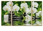 Malen nach Zahlen - Wellness-Oase (Triptychon)