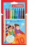 STABILO Filzstift und Fineliner in einem - Trio 2 in 1 - 10er Pack mit 10