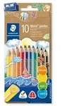 STAEDTLER Buntstifte Noris jumbo 10er Set + Spitzer