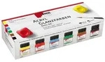 KREUL Acryl Glanzfarben Basis Set 6 x 20 ml, Gelb, Rot, Himmelblau, Gr&uuml;n, Hellbraun,