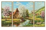Malen nach Zahlen - L&auml;ndliche Idylle (Triptychon)