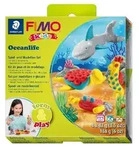STAEDTLER FIMO kids 8034, ofenh&auml;rtende Modelliermasse, Set Oceanlife mit 4...