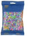Hama 201-50 - DIY B&uuml;gelperlen Midi 5+, ca. 3000 St&uuml;ck, Pastell Mix, 6 Farben