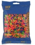 Hama B&uuml;gelperlen Neon Mix 3000 St&uuml;ck Beutel