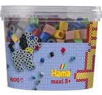 HAMA Dose mit Perlen 600 Stck, Volltonmix 2
