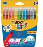BiC&reg; KIDS Fasermalstifte Kid Couleur, 12 Farben